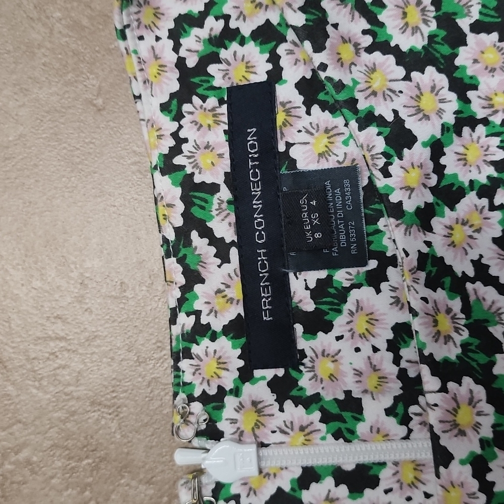 French Connection Daisy Floral Fit Flare Mini Dress - Picture 5 of 9